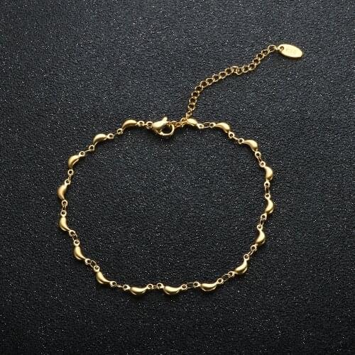 Simple Female Chain Anklets High Quality Adjustable Stainless Steel Leg Chain Beach Foot Jewelry Ankle Bracelet Women Accessorie