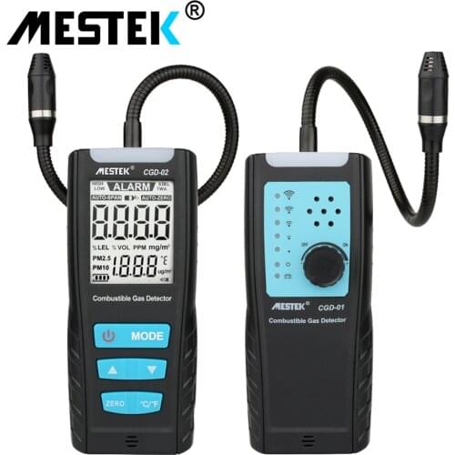 MESTEK co2 Sensor Gas Analyzer Meter Air Quality Monitor Gas Leak Detector with Alarm Automotive Combustible Gas Sensor Detector