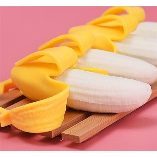 Decompression toy, make fun of banana, Japan and South Korea, make fun of banana kneading, release pressure, peel banana