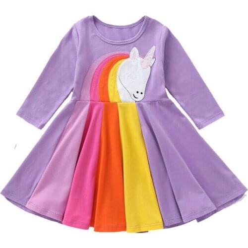 Spring Autumn Girls Party Dress Kids Clothes Brand Baby Girl Dress Robe Fille Character Girls Princess Dresses Children Clothing