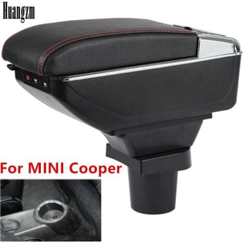 For BMW MINI Cooper R50 R52 R53 R56 R57 R58 F55 F56 F57 Countryman R60 F60Central Armrest Storage Box Modification Accessories