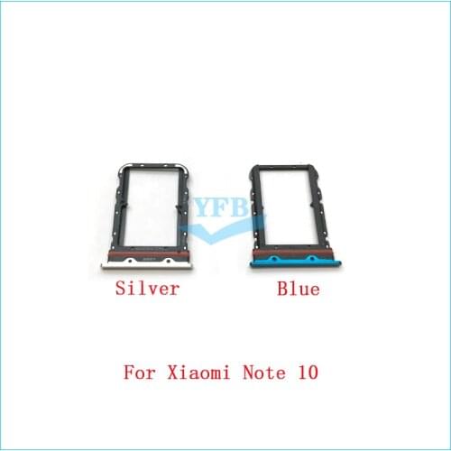 For Xiaomi Note 10 Reader Sim&SD Card Tray Holder Slot Adapter Replacement Part