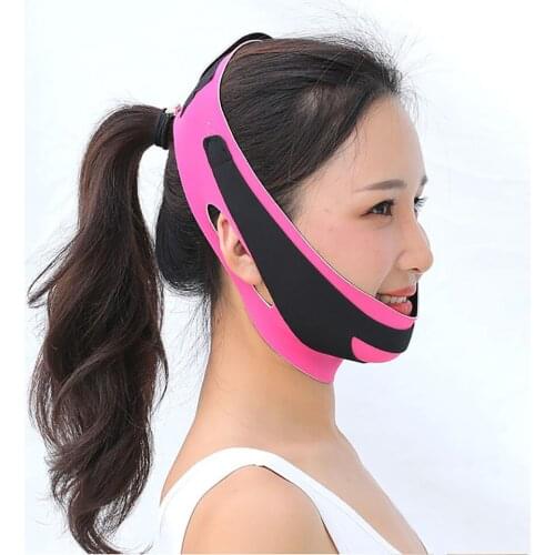 Elastic Face Slimming Bandage V Line Face Shaper Women Chin Cheek Lift Up Belt Facial Anti Wrinkle Strap Face Care Slim Tool 161