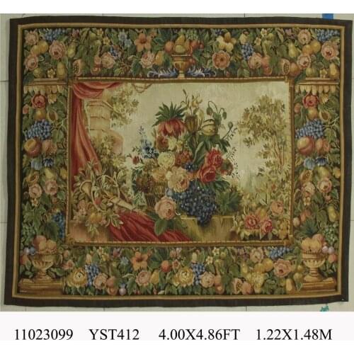18th Century French Aubusson Tapestry Fashionable Household Decorates Circular Large Wall Tapisserie Handbag