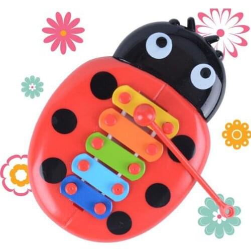 Hand Knock Piano Educational Toys Hand Harp Boy Girl Musical Baby Toy 8-Note Xylophone for 0-3 Years Old Children Toddler
