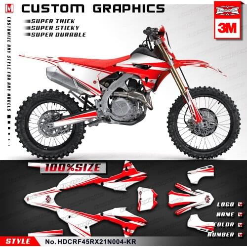 KUNGFU GRAPHICS Motocross Stickers Vinyl Decals Self Adhesives for CRF450R CRF450RX CRF 450R 450RX 2021 2022