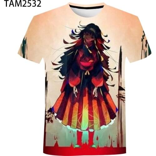 Summer new mens and womens childrens T-shirt full time Hunter Animation 3D tops couple student street style T-shirt