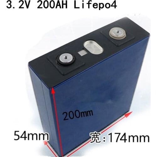 4pcs Large Capacity Great Lifepo4 Battery 200ah Cell 3.2v 200ah Lithium Bateria for Diy 12v 24v Motor Homes/inverter Battery