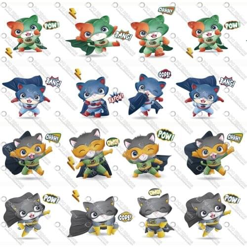 DIY Handmade Materials Cute Cat Cartoon Printed Custom Design Ribbons for Crafts Hair Bow Lanyard/Grosgrain/Satin Ribbon