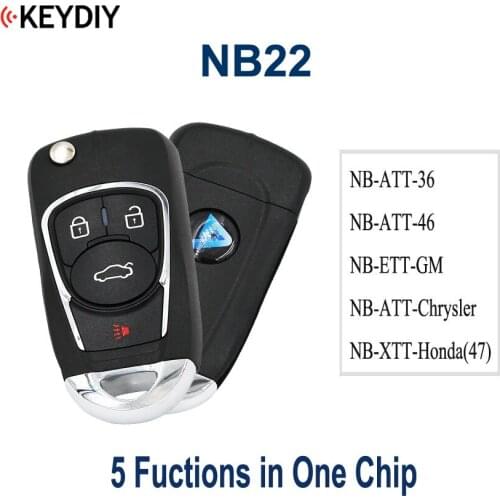 Multi-functional Universal 4 Button Remote Key for KD900 KD900+ URG200 NB-Series ,KEYDIY NB22 (all functions Chips in one key)