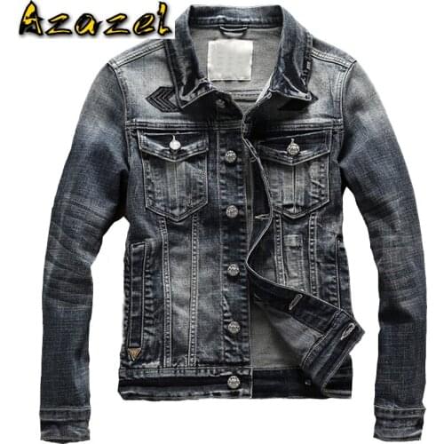 Air Mens Denim Jacket and Coat Plus Size XXXL European Style Winter Overcoats Men China Imported Mens Clothing Brand A202