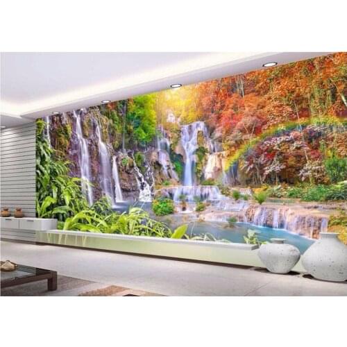 Custom photo 3d room wallpaper fairyland waterfall landscape home improvement living room 3d wall murals wallpaper for walls 3 d