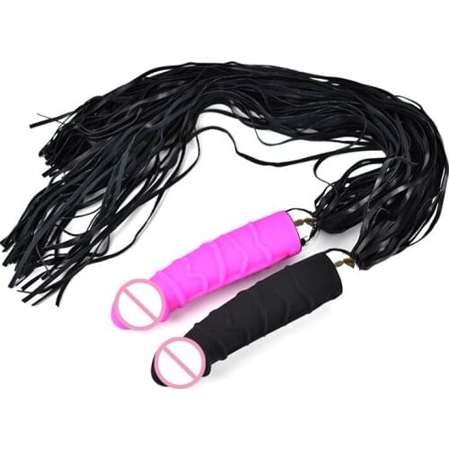 New Leather Whip with Backyard Plug Sex Toys for Couples Vibrator Vibrating Dildo Women Sex Toys Anal Vibrator Anal Toys