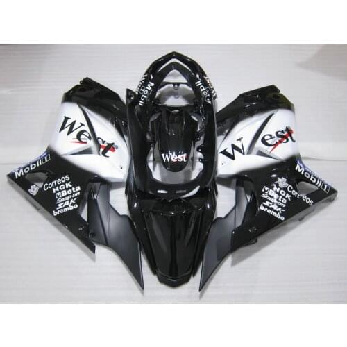 Custom painted ABS fairings for Kawasaki black west Ninja 08-14 EX250 zx250r 2008-2014 ZX 250R injection fairing bodywork kits