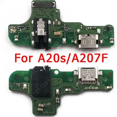 Original USB Charge Board for Samsung Galaxy A20S Charging Port For A207 PCB Dock Connector Flex Cable Replacement Spare Parts