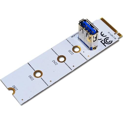 NGFF to PCI-E Riser Card M2 Slot to USB 3.0 Extender Adapter PCIe Expansion Card for Graphics Card for BTC Miner Antminer Mining