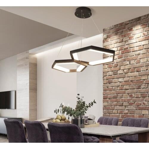 RC Dimmable LED Ceiling Chandelier Modern Fixtures Kitchen Lights For Dining Living Room Decor Lamps With Remote Control