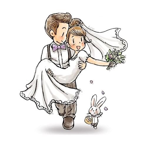 Rubber Silicone Clear Stamps For Scrapbooking Tampons Transparents Seal Background Stamp Card Making Diy Cartoon Weddingtampons