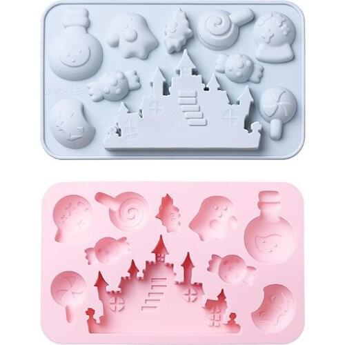 Halloween Silicone Mould Cake Pumpkin Pumpkin Cartoon Handmade Soap Mould Baking Fondant Chocolate Mold Baking Accessories