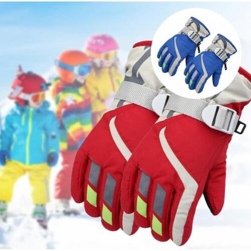 Comfortable to Wear Portable Portable Durable Children Outdoor Gloves for Skiing