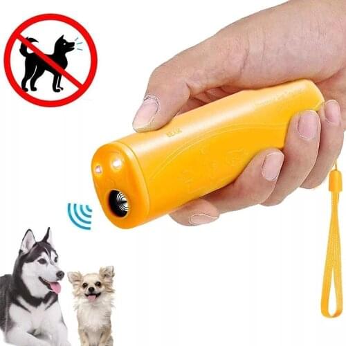 Dog Repeller Anti Barking Stop Bark Training Devices Trainer LED Ultrasonic 3 in 1 Anti Barking Ultrasonic Pet Dog Supplies