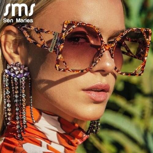 Vintage Square Sunglasses Women Men Luxulry Brand Oversized Punk Sun Glasses Female Retro Eyewear Fashion Round Shades UV400