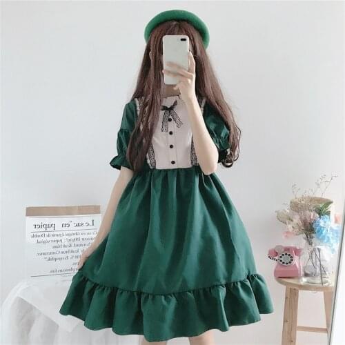 Japanese Sweets Dress Flunce Bandage Lolita Style Halloween Dress Cute Harajuku Kawaii Cosplay Girl Dress FF2223