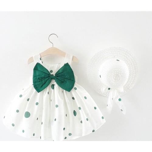 Girl Clothes Cute Baby Girls Toddler Princess Party Tutu Summer Cotton Polka Dot Soft Dress