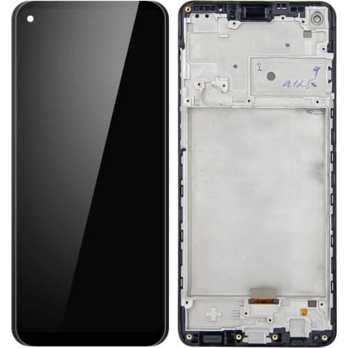 Super Amoled LCD For Samsung Galaxy A21s SM-A217/DS A217F LCD Display Touch Screen Digitizer Assembly With Frame