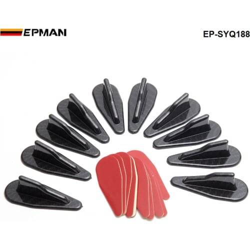 10pcs/lot Bumper Diffuser windshield Roof Spoiler Vortex Generator For Honda Acura EP-SYQ188
