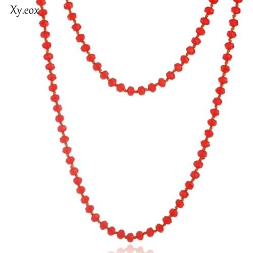 150cm Natural Stone Beads Choke Necklace Femme Jewelry Howlite Bead Necklace