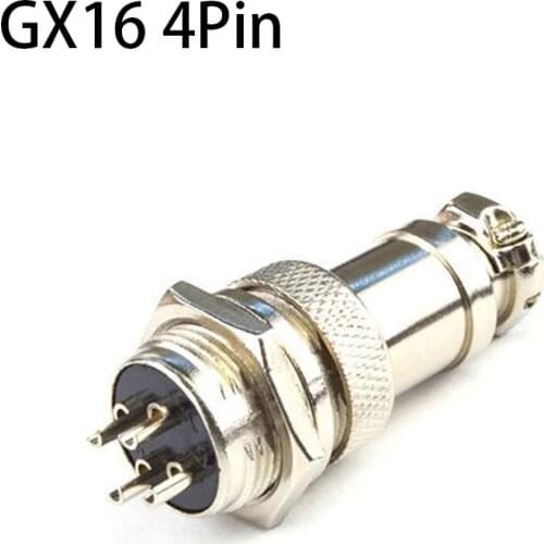 1set GX16 4 Pin Male & Female Diameter 16mm Wire Panel Connector GX16 4Pin PCB Connector Aviation Socket Plug