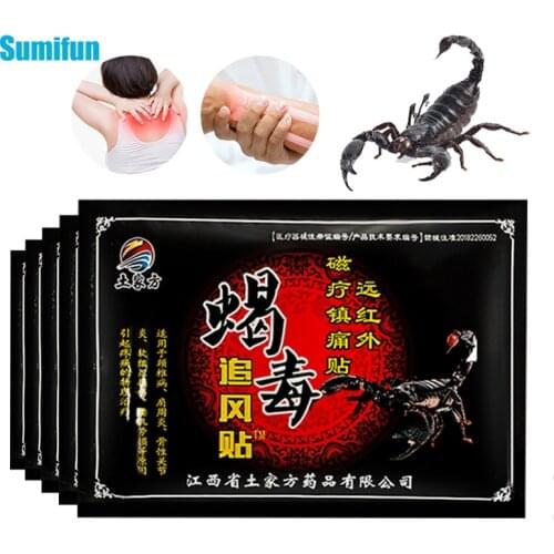 8Pcs Scorpion Venom Pain Plaster Arthritis Joint Back Shoulder Pain Relief Patch Knee Muscle Ache Medical Orthotics Stickers