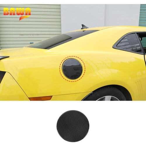 Car Stickers for Camaro Carbon Fiber Car Oil Fuel Tank Cap Cover Decoration Accessories for Chevrolet Camaro 2012-2015