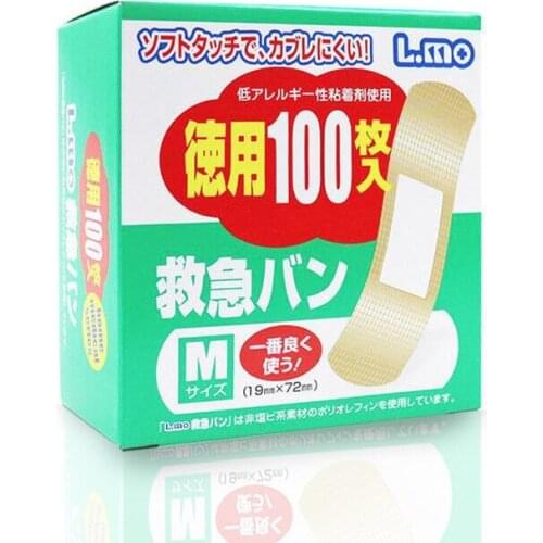 Free shipping Japan waterproof band-aids household bandage, breathable OK stretch 100 pieces boxed health and wellness products