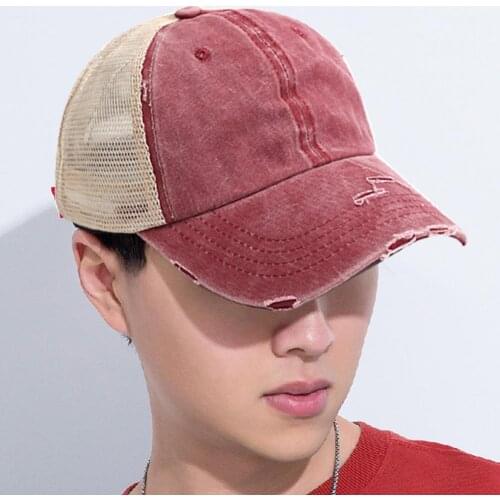 Baseball Hats For Women 2021 Summer Sun Prevent Ponytail Baseball Caps Outdoor Sports Adjustable Anti UV Mesh Peaked Hat