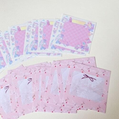 20 Sheets Kawaii Bowknot Rabbit Memo Pad Girl Diary DIY Decorative Sticky Notes School Notebook Stationery Note Paper