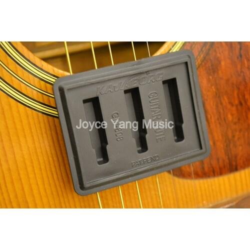 Kavaborg Black Rubber Guitar Mute Silencer Quiet Practice Guitar Mute Reduce Volume