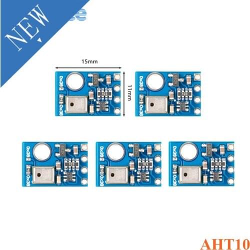 5pcs AHT10 Digital Temperature and Humidity Sensor Measurement Module High Precision IIC I2C 1.8-3.6V Replace DHT11 SHT20 AM2302