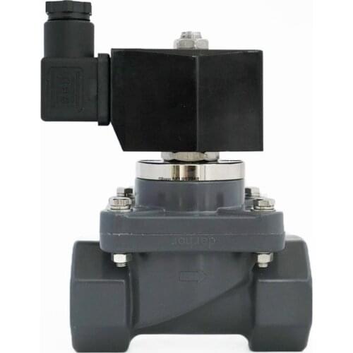 CPVC UPVC PVC Solenoid Valve Anti-corrosion Chemical Acid-alkali Sewage Sea Water DN15 DN20 DN25