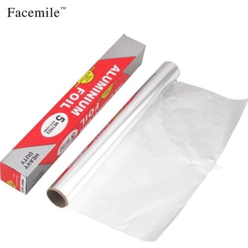 Tinfoil Oilpaper Aluminum Foil Baking Barbecue Paper Oven Grill Paper Silver Thicken BBQ Accessories 02020