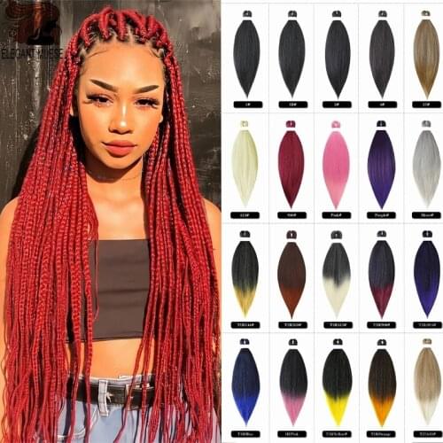 Synthetic Easy Pre Stretched Braiding Hair Crochet Hair Jumbo Braids Hair Extensions 26''90G Box Braid Twist Hair Bulk Wholesale