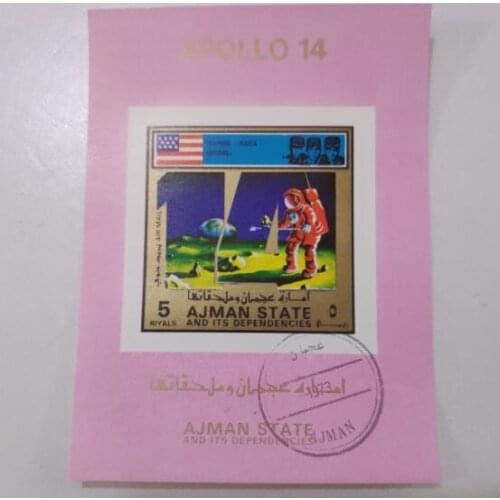 Space stamps of the emirate of Ajman Miniature Sheet Post Stamps Postage Collection