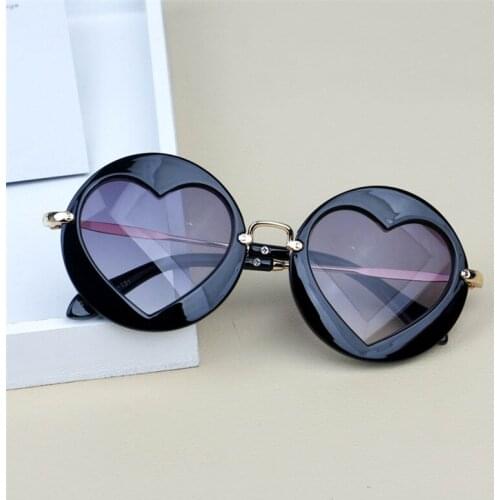 Fashion Baby Boys Kids Sunglasses Brand Design Children love Sun Glasses Baby Summer Heart Eyewear Goggles UV400 with box FML