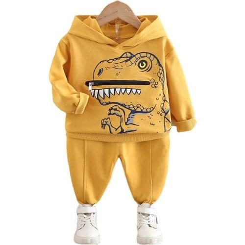 New Spring Autumn Baby Cartoon Clothes Kids Boys Girls Hoodies Pants 2Pcs/sets Children Cotton Costume Toddler Casual Tracksuits