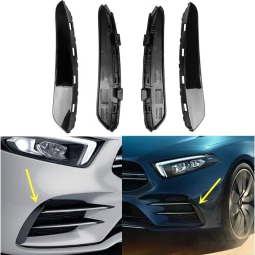 Pair Front Bumper Fog Lamp Air Vent Cover Trim Fender Accessories For Mercedes Benz A Class W177 AMG A180 A200 A250 A35 2019-Up