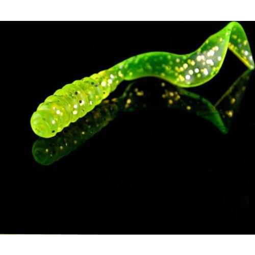 6cm/1.8g lure bait sea Fishing tackle product protein soft lure jerk bait worm fish jig wobblers rubber lure 3pieces