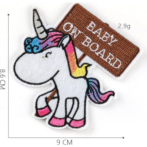 Cute Funny Little Horse Iron On Patches Sew On Patch Shirt Shorts Fashion Logo Embroidery Clothing Badge Animal Cartoon