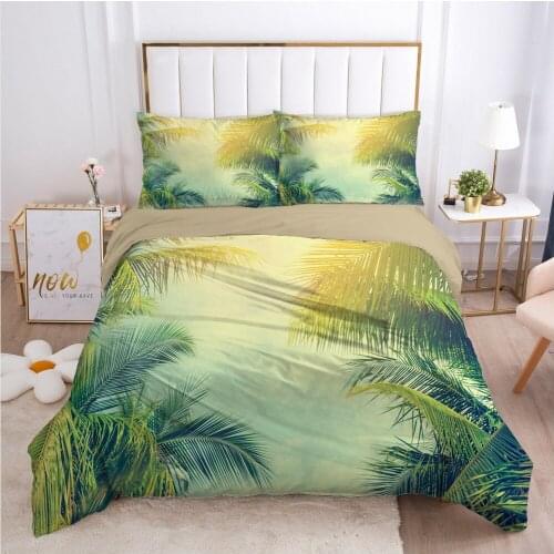 Modern Design Bed Linens 2,3pcs Bedding Sets Quilt/Comforter/Blanket Covers Pillowcase Duvet Cover Set King Size 3D Landscape