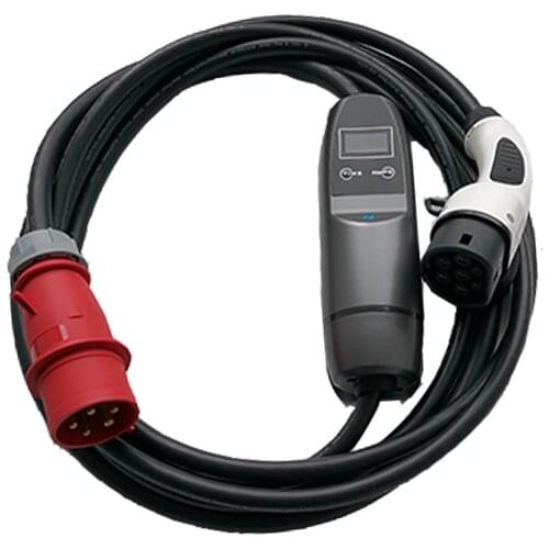 Type 2 Smart portable charger 3 phase 22kw Home Portable Charger for Smart ED Renault Zoe and TESLA electric cars